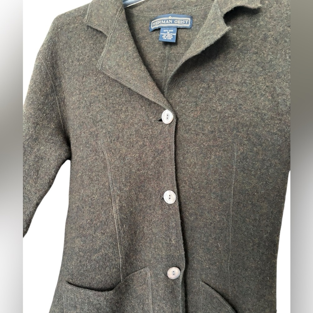 SOLD
🌟 Herman Geist 100% Wool 
2for$65
Sweater Cardigan Gray Sz M cottage jacket - Picture 5 of 9